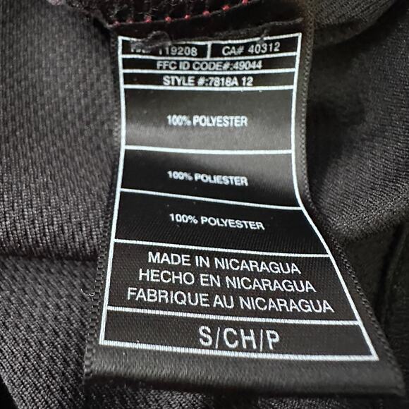 Adidas Miami Heat LeBron James #6 Jersey Men’s Small Red Black V-Neck Pullover - Picture 9 of 11